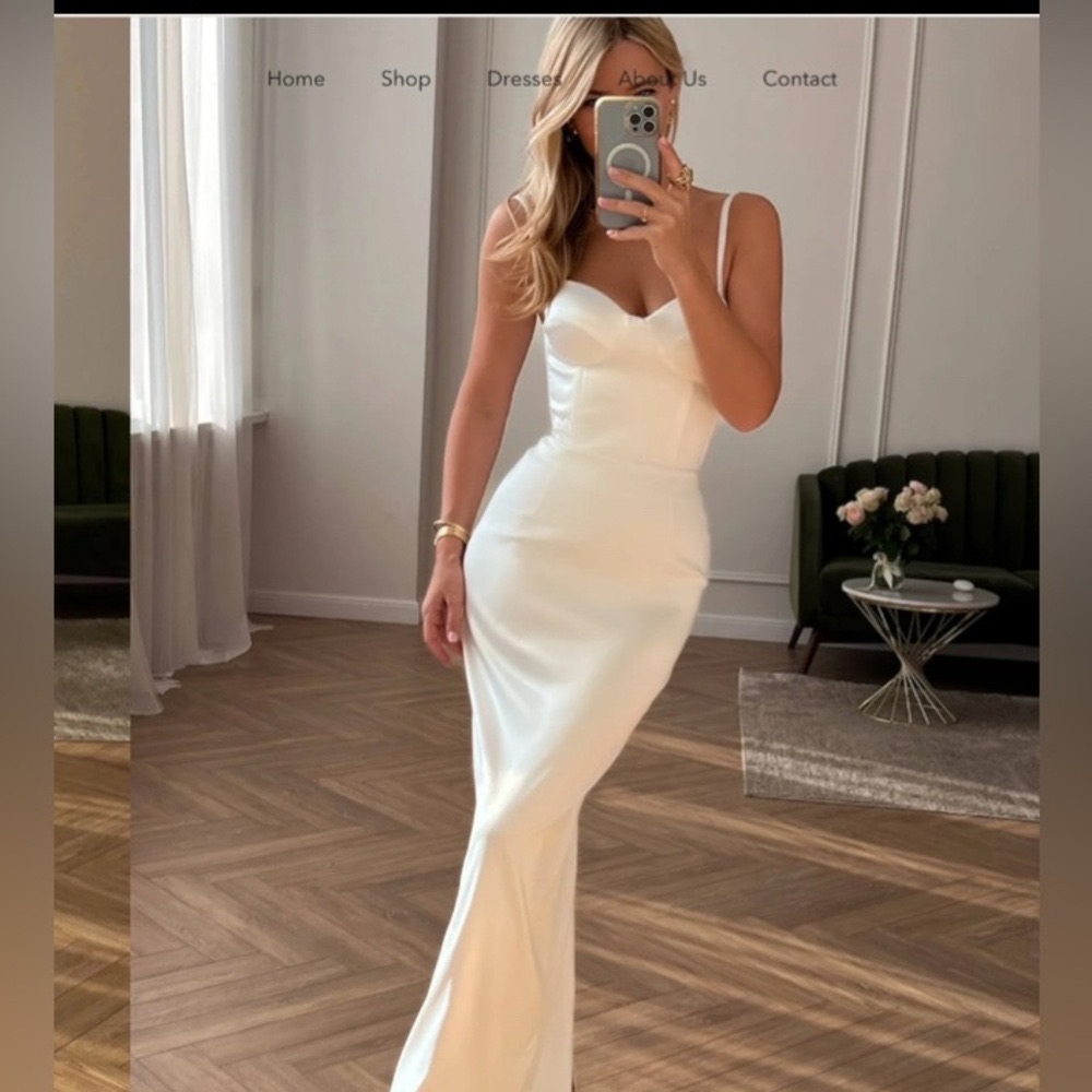 Open Back Maxi Bustier Dress